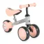 WEE mini futóbicikli 3 kerekű járgány, elöl 2 kerék, világító hátsó kerékkel PINK/rózsa