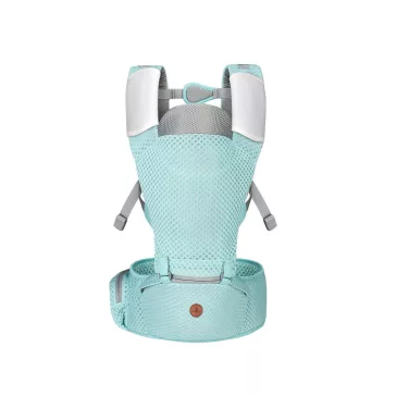   MISTRAL bébi hordozó 3 poziciós, ergonomikus, hálós TÜRKIZ