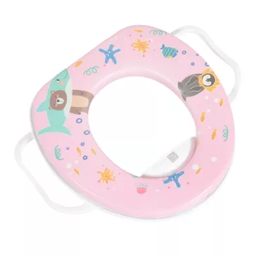 WIGGLE wc szűkítő kapaszkodóval mintás PINK