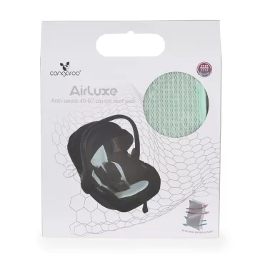   AIRLUXE autós hordozó párna, izzadásgátlós 40-87cm MENTA