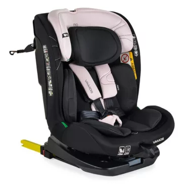 VAMOS autós ülés 40-150cm 360 forgatható PINK