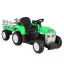 BO DALLAS elektromos traktor trélerrel 12V 140cm ZÖLD