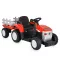 BO DALLAS elektromos traktor trélerrel 12V 140cm PIROS