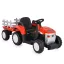 BO DALLAS elektromos traktor trélerrel 12V 140cm PIROS