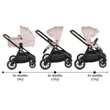   CELEBRITY multifunkciós 2 részes 2IN1 babakocsi szett RÓZSASZÍN (Cloud Pink)