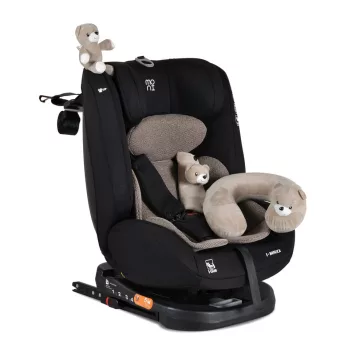   i-MAXX autós ülés,  isofix, forgatható, 2 plüss+párna 40-150cm BÉZS