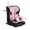 SECURITY autós ülés belső övvel, isofix, ajándék 2plüss+párna 76-150cm PINK