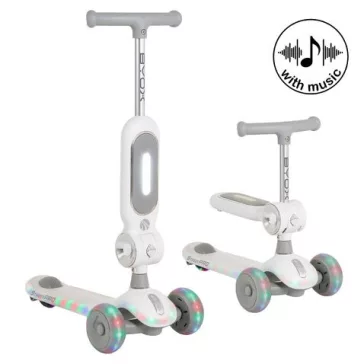 STREETPRO roller 2in1 üléssel, zenél, 30kg-ig SZÜRKE