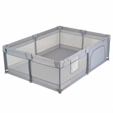   GameZone Basic járóka 150x200 lecippzározható oldal, sarokvédő egyszínű SZÜRKE