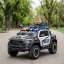 BO RAM MAMMOTH elektromos rendőrautó hangos bemondóval 107cm 2 motoros FEKETE
