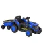 BO TERRON traktor 4 kerekű trélerrel 12V két motoros KÉK
