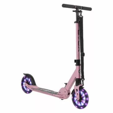   URBAN JUNIOR roller 80 kg-ig, világító kerekekkel, összecsukható PINK