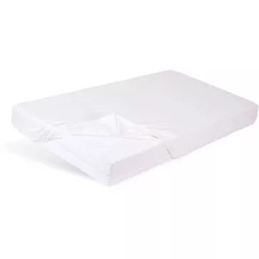 Lepedő kiságyba gumis szegéllyel 60x120-70x140cm FEHÉR