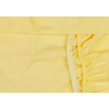 Lepedő kiságyba gumis szegéllyel 60x120-70x140cm SÁRGA