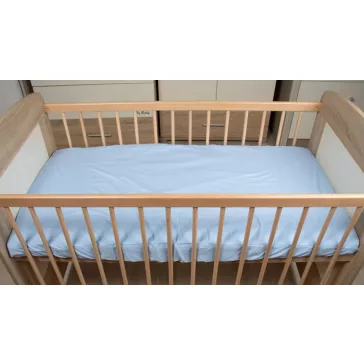 Lepedő kiságyba gumis szegéllyel 60x120-70x140cm VKÉK