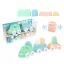 MOCHTOYS Play&Squish puha vonat és kocka szett 12db  PASZTELL