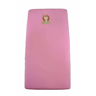   Lepedő babaágyba gumis szegéllyel 60x120 - 70x140cm matracra RÓZSA/SÜNI