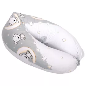   DOMBABY terhességi és szoptatós párna 30x120 cm SZÜRKE CSILLAGOS
