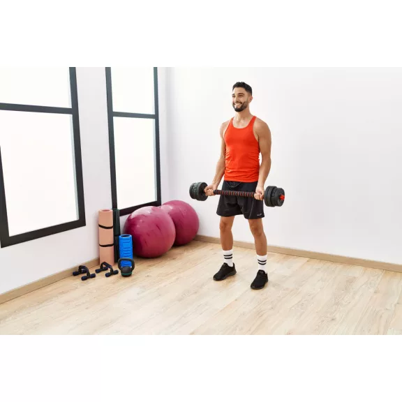 Állítható súlyzók 2x15 kg-os súlyzószett 30 kg-os rúd