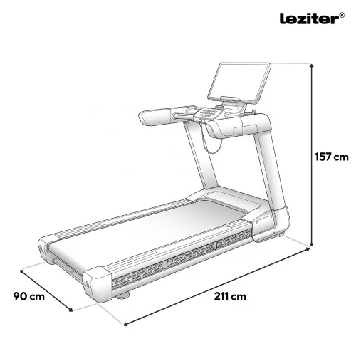 Futópad Led kijelzővel Speedpro Max 150 kg, 6 LE, 25 Km/h, dőlésszög 0-25%