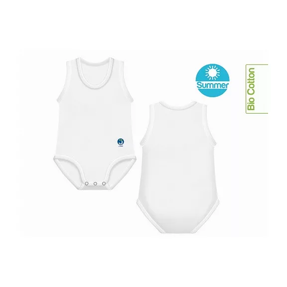 J Bimbi kombidressz 0-36 hó biopamut Summer fehér 10676
