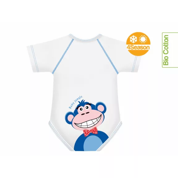 J Bimbi kombidressz 0-36 hó biopamut 4 Seasons Jungle Monkey 10853