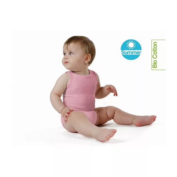 J Bimbi kombidressz 0-36 hó biopamut Summer pink 10861