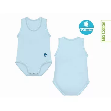   J Bimbi kombidressz 0-36 hó biopamut Summer világoskék 10862
