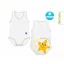 J Bimbi kombidressz 0-36 hó biopamut Summer Sealife Starfish 10866