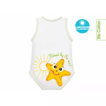   J Bimbi kombidressz 0-36 hó biopamut Summer Sealife Starfish 10866