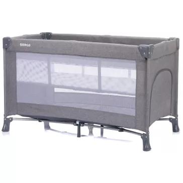Fillikid utazóágy Milano 120x60cm szürke 4067-17