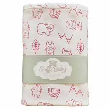 Soffi Baby takaró pamut dupla macik pink 80x100cm