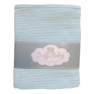 Soffi Baby takaró muszlin dupla menta 70x90cm