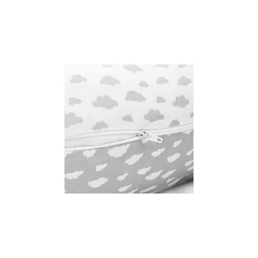   Scamp szoptatós párna univerzális pamut Little Clouds Grey White SZPE220