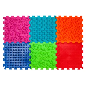 6 elemből álló Puzzle masszázs szőnyeg