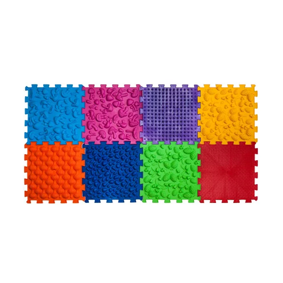 Puzzle Mix 8 elemből álló ortopédiai masszázs szőnyeg