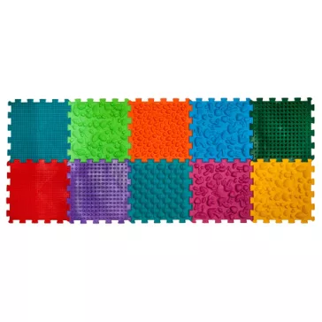 Puzzle Mix 10 elemből álló ortopédiai masszázs szőnyeg