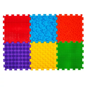   6 elemből álló "Tengerfenék" Puzzle masszázs szőnyeg