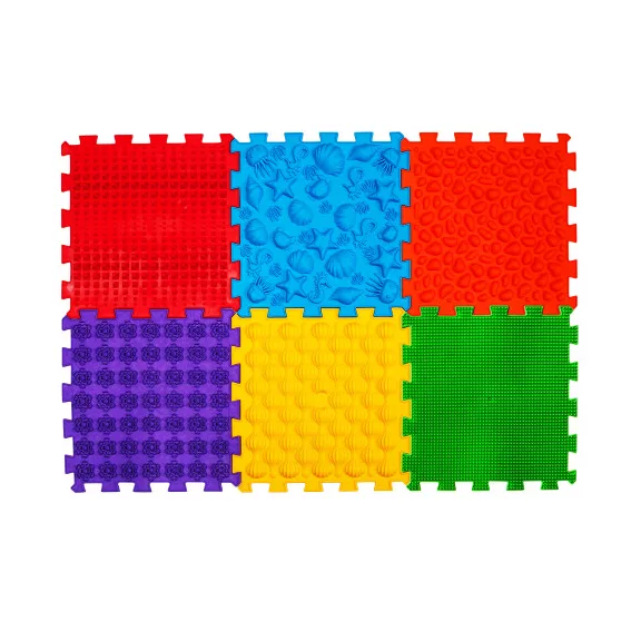 6 elemből álló "Tengerfenék" Puzzle masszázs szőnyeg
