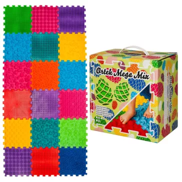 Szenzoros szőnyeg 18 elemből álló Mega Mix puzzle
