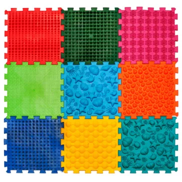   9 elemből álló „Tengerfenék” Puzzle masszázs szőnyeg