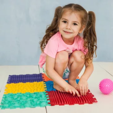   9 elemből álló „Tengerfenék” Puzzle masszázs szőnyeg