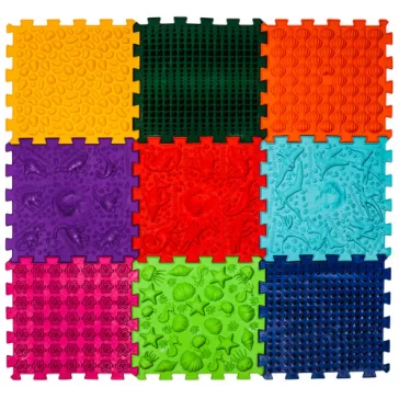  Ortek Dinoszauruszok Puzzle 9 elemből álló masszázs szőnyeg