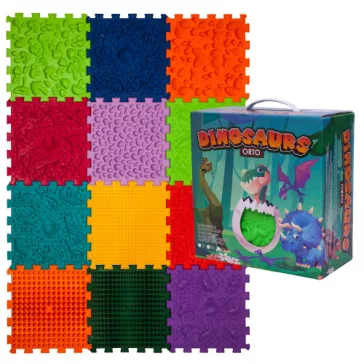   Szenzoros szőnyeg 12 elemből álló Ortek Dinoszauruszok Puzzle