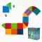Ortek Dinoszauruszok Puzzle 9 elemből álló masszázs szőnyeg + 6 Háromszögű puzzle elem