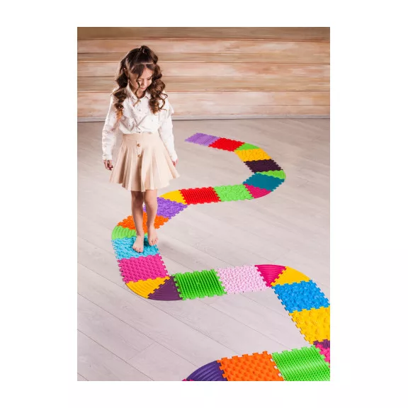 Szenzoros szőnyeg Ortek Puzzle 18 elem + 10 háromszög