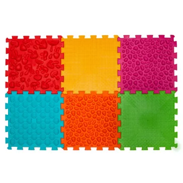 Ortek Mix Puzzle 6 elemből álló masszázs szőnyeg PUHA