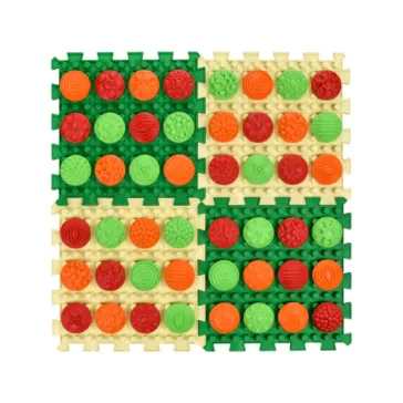   Ortek Mix Puzzle 4 elemből álló masszázs szőnyeg + 4 készlet „Minta” modul-rész