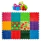 Szenzoros szőnyeg 12 elemből álló Ortek Mix Puzzle + „Minták” ajándékba