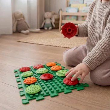   Ortek Mix Puzzle Méhsejt 1 elemből álló masszázs szőnyeg + „Minták”